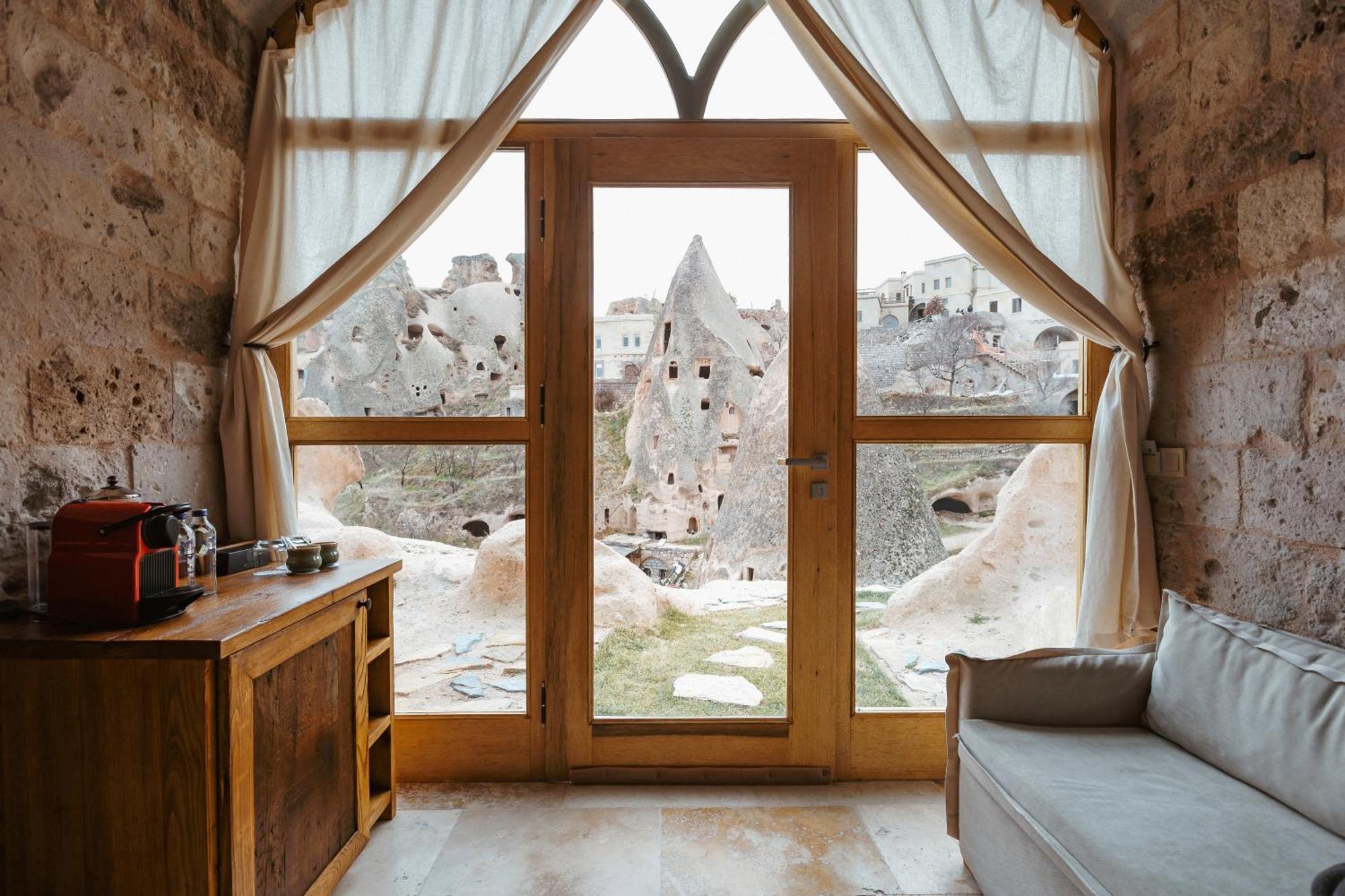 Millstone Cave Suites Hotel Üçhisar Exteriör bild