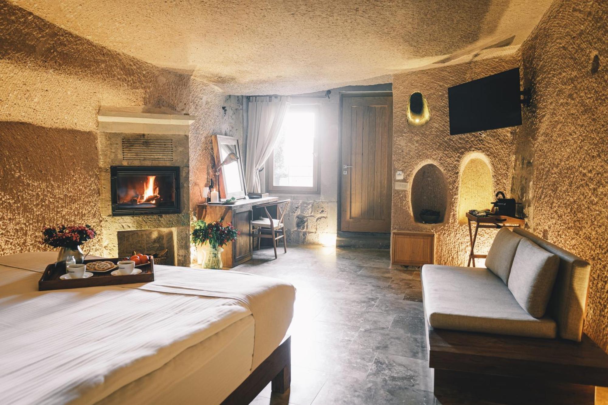 Millstone Cave Suites Hotel Üçhisar Exteriör bild